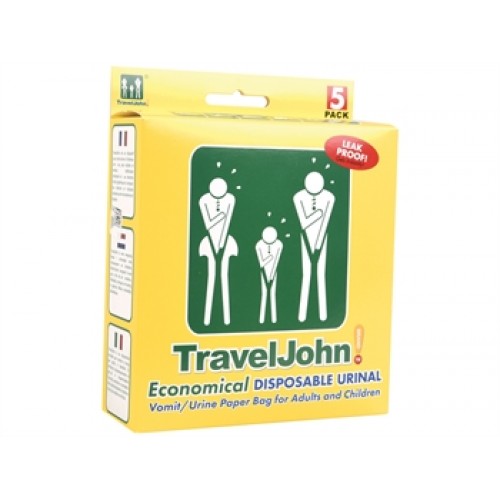 TRAVELJOHN™ ЕДНОКРАТЕН ПЛИК ЗА УРИНА ИЛИ ПОВРЪЩАНЕ